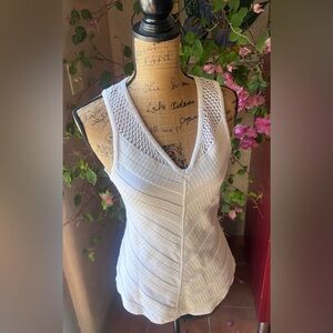 Anthropologie Moth Crochet Knit Tank